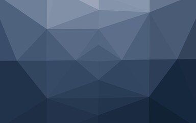 Dark BLUE vector polygonal background. Geometric illustration in Origami style with gradient. Completely new template for your business design.