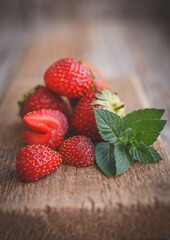 strawberries on a plate