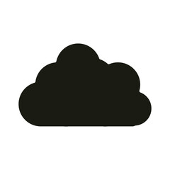 mobile application cloud storage data web button menu digital silhouette style icon