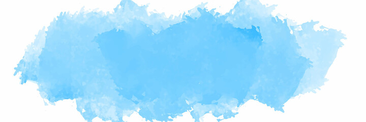 Abstract light blue watercolor for background, vector.