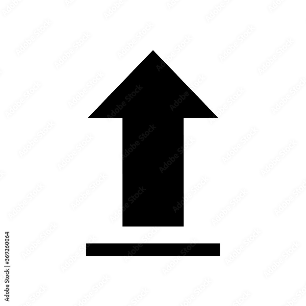 Poster upload arrow icon. uploading icon, export