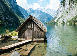 Fototapeta na wymiar Obersee in Bavaria 