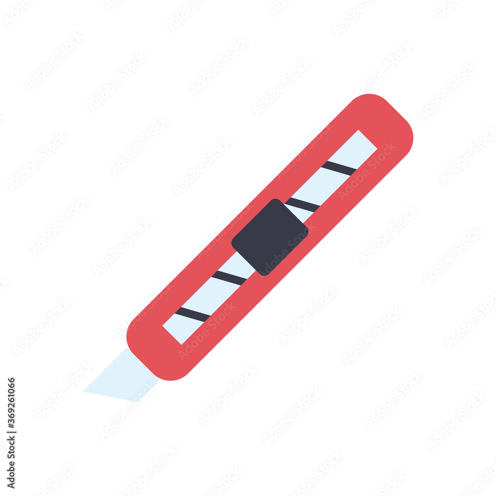 Aufkleber scalpel line and fill style icon vector design