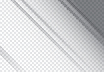 Vector set of transparent shadow overlay effects