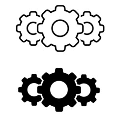 Software integration icon vector set, test automation illustration sign collection.