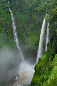 Thoseghar waterfall in the forest. shot at Thoseghar in Satara on 