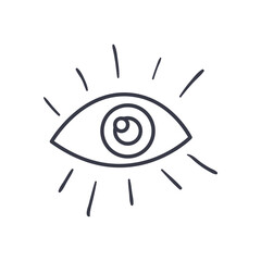 eye line style icon vector design