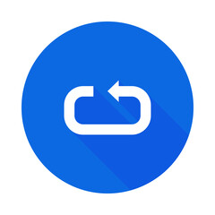 Reload arrow vector icon. Repeat icon. Do something again. Restar icon