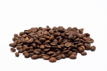 coffee beans on white background