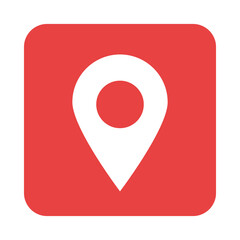 mobile application gps navigation pointer web button menu digital flat style icon