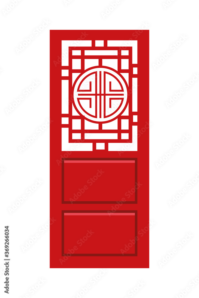 Poster japanese culture door decorative icon