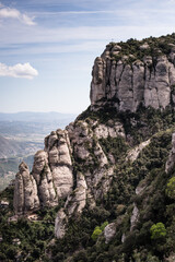 Fototapeta na wymiar Mountain view from Montserrat, Catalunya