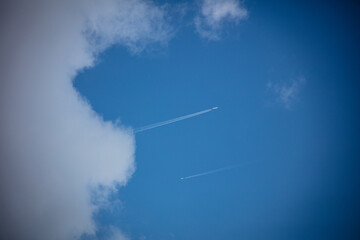 airplane flying in the sky