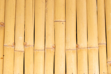 Grunge yellow bamboo plate textured background for decoration