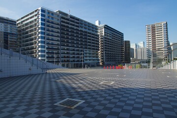 開発の進む晴海　オリンピック選手村
晴海客船ターミナルからの眺め