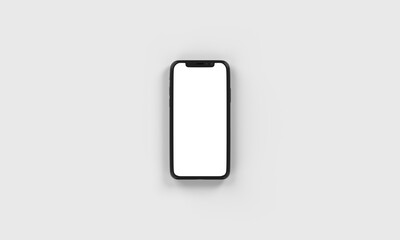 Phone Top View Flat on Ground  Portrait Realistic