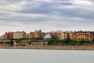 Fototapeta premium view of the cost in the basque country