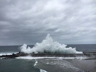 storm on the sea