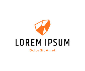 Stone logo design vector icon template