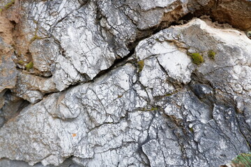 the texture of the stone