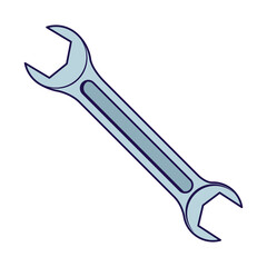wrench key tool isolated icon