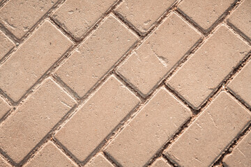 Abstract background - gray paving slabs in the form of rectangle. Texture for banner, poster.