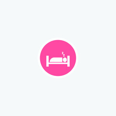 sleeping icon vector graphic element Illustration template design