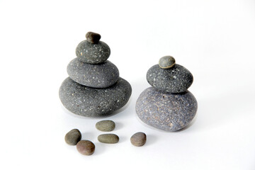 Sea stones for meditation and relaxation.