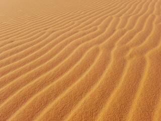 Relevo natural da areia feito com vento