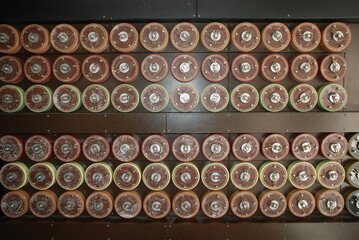 The Bombe device used by codebreakers during World War II at Bletchley Park, UK