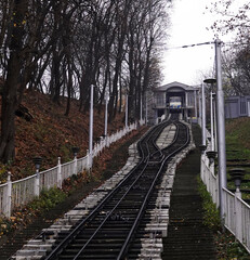 Funicular in the city of Kiev