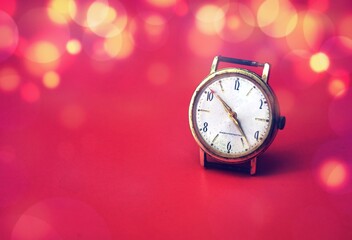 Old vintage Clock,  effect added , time concept