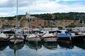 Santa Margherita Ligure famosissima cittadina della costiera ligure qui n uno scenario fantastico © Arnaldo