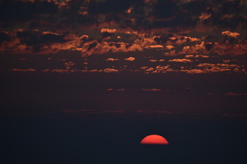 Beautiful sunset and clouds uttarakhand
