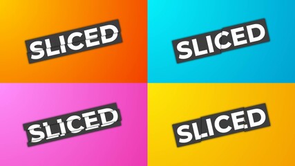 Unique Sliced Animation Text