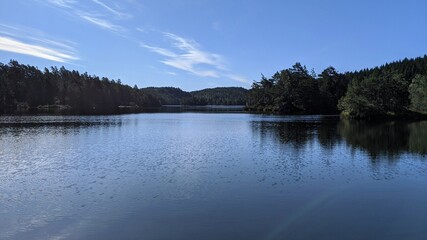 Calm lake and mountains, Norway
