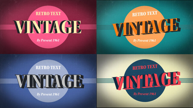 Animated Vintage Scene Title