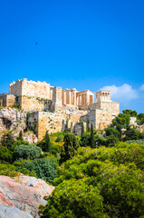 Fototapeta premium Panoramic view of Acropolis Hill in Athens, capital of Greece.