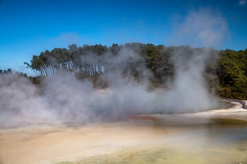 Waiotapu Geothermal Valley Pools, New Zealand