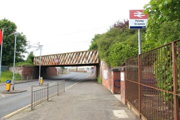 railway bridge and station