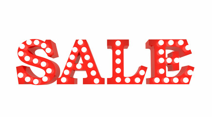 red sale sign