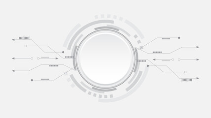 Grey white Abstract technology background,Hi tech digital connect, communication, high technology concept, science, technology background