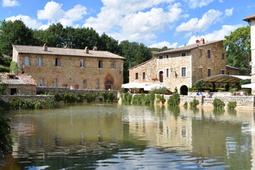 Obraz premium view of Bagno Vignoni in Tuscany, Italy