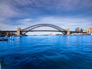 Panoramic view of Sydney Harbour NSW Australia