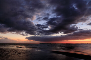 Fototapeta na wymiar Bunche Beach Sunset