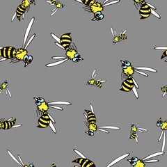 wasp bee pattern