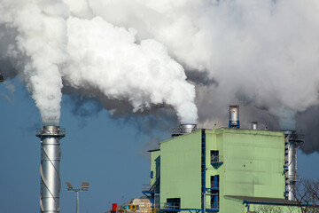 smoke from chimney