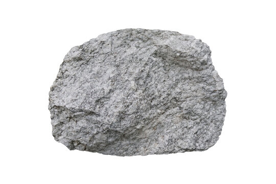 piece of tuff rock isolated on a white background.