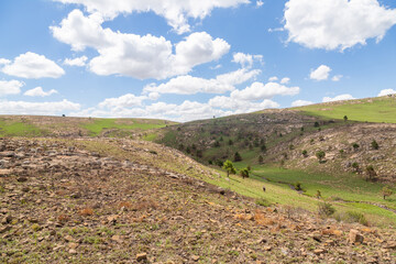 Landscape on the eastern side of Platberg, close to Harrismith, Freestate, South Africa