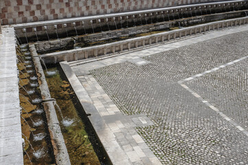 Fototapeta premium L'Aquila, Fontana delle 99 cannelle